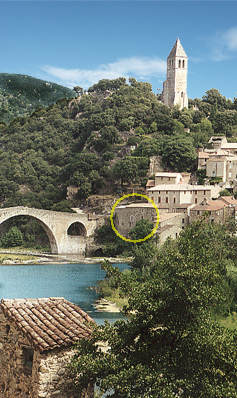Olargues, one of the most beautifull french village, in Herault, Languedoc.